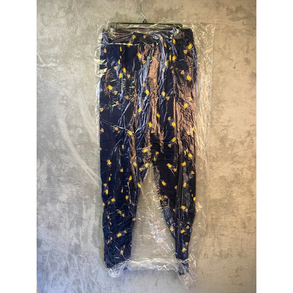 Polo Ralph Lauren Men 4X Navy Blue Polo Bear Print Cotton Sleepwear Pants NEW